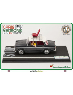 FIilm 1981 Bianco Rosso e Verdone Carlo- Mimmo Su Fiat 1100 1:18 Infinite statue 2