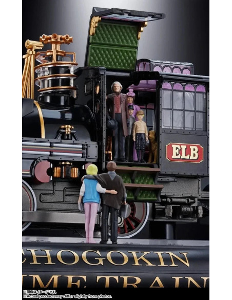 RITORNO AL FUTURO Back to the Future Time Train + Mini Figures Chogokin Bandai