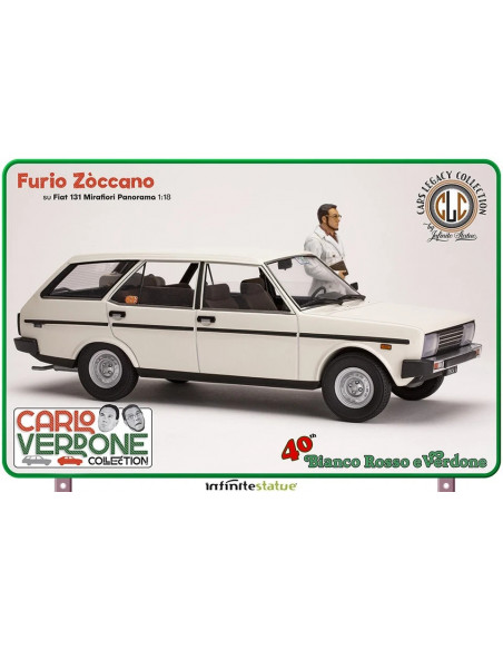 FIilm 1981 Bianco Rosso e Verdone Carlo- Furio 131 Panorama 1:18 Infinite statue