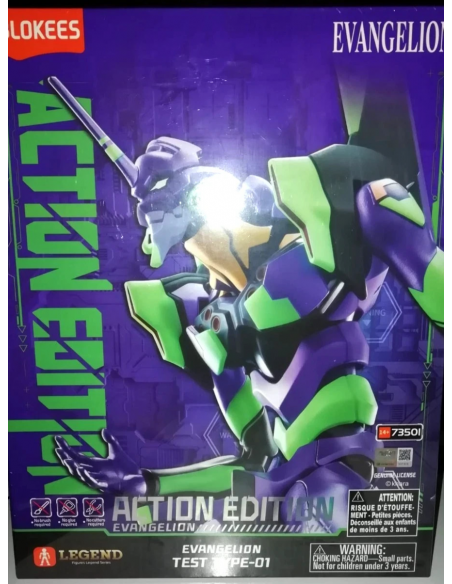 EVANGELION EVA 01  Action Edition Figure Model kit di Montaggio Blokees 108877