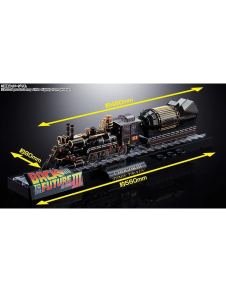 RITORNO AL FUTURO Back to the Future Time Train + Mini Figures Chogokin Bandai