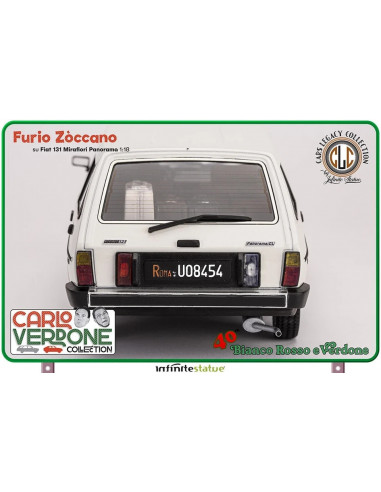 FIilm 1981 Bianco Rosso e Verdone Carlo- Furio 131 Panorama 1:18 Infinite statue