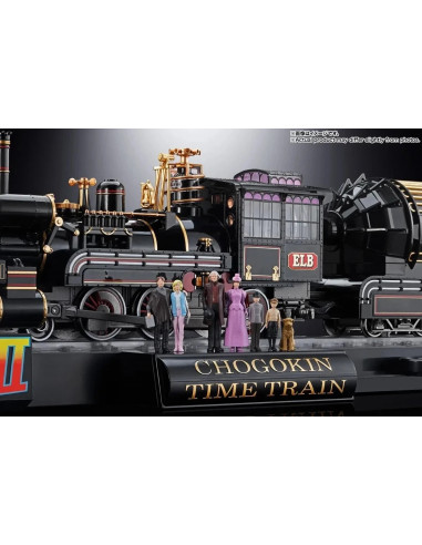 RITORNO AL FUTURO Back to the Future Time Train + Mini Figures Chogokin Bandai