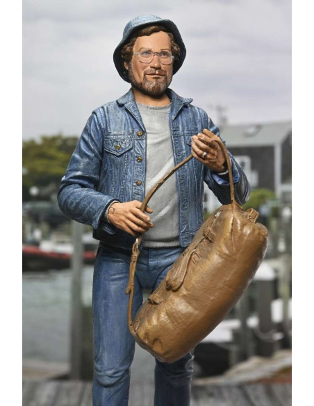 LO SQUALO Jaws Action Figure Richard Dreyfuss Hooper Amity Arrival Ultimate NECA
