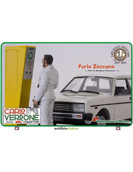 FIilm 1981 Bianco Rosso e Verdone Carlo- Furio 131 Panorama 1:18 Infinite statue