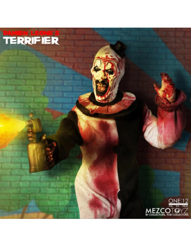 ONE:12 Damien Leone TERRIFIER ART The Clown Action Figure 1/12 Deluxe Mezco