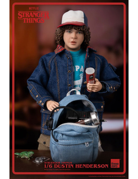 Stranger Things Gaten Matarazzo DUSTIN HENDERSON 1:6 Figure Threezero Sideshow