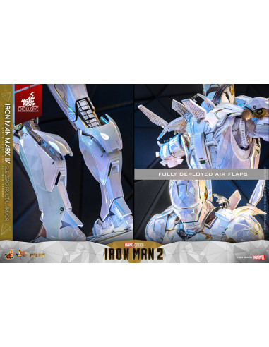 IRON MAN 2 Iron Man Mark IV Sub-Zero Fractal Armor MMS830D76 Hot Toys Exclusive