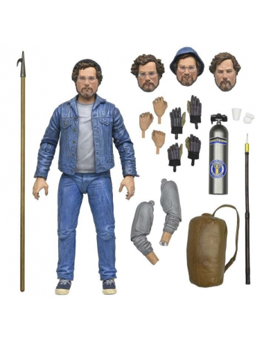 LO SQUALO Jaws Action Figure Richard Dreyfuss Hooper Amity Arrival Ultimate NECA