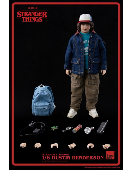 Stranger Things Gaten Matarazzo DUSTIN HENDERSON 1:6 Figure Threezero Sideshow