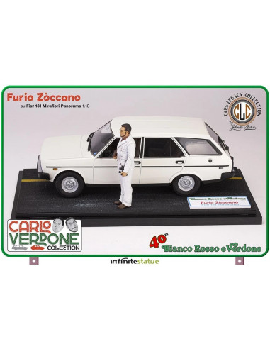 FIilm 1981 Bianco Rosso e Verdone Carlo- Furio 131 Panorama 1:18 Infinite statue