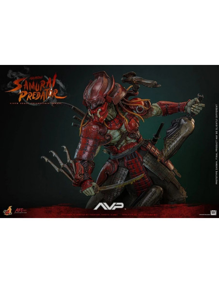 HOT TOYS Alien Predator Akaoni Samurai Artist Collection Action Figure 1/6 AC06