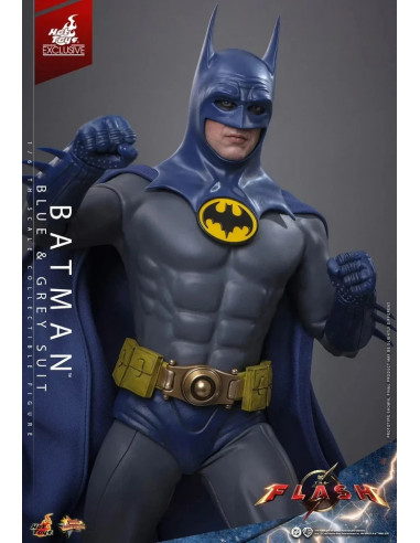 DC THE FLASH Batman Blue & Grey EXCLUSIVE Action Figure Hot Toys Sideshow MMS834