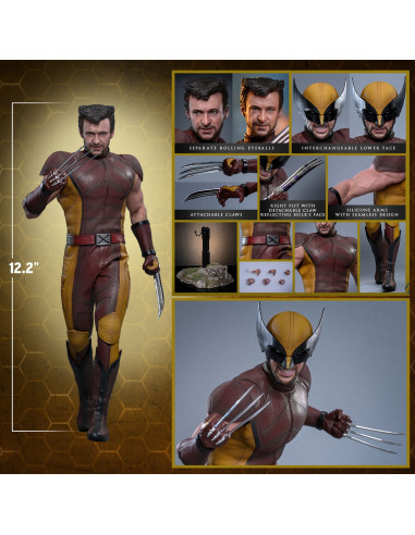 Deadpool & Wolverine Classic Brown & Tan Action Figure Hot Toys Sideshow MMS831