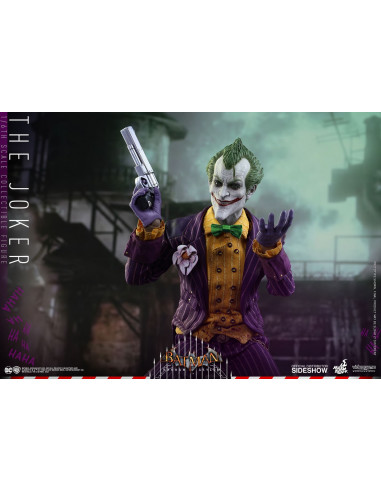 DC Batman Arkham Asylum THE JOKER 1/6 Action Figure Hot Toys Sideshow VGM27 RARE