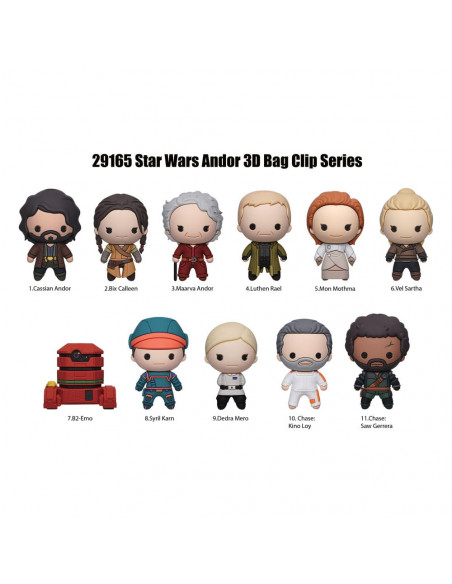 Star Wars 3D Foam Bag Clips Andor Display (24)