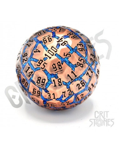 CritStones Metal Dice D100 Hextech Orb