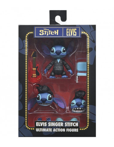 Lilo & Stitch Action Figure Ultimate Singer Elvis Stitch 7 cm