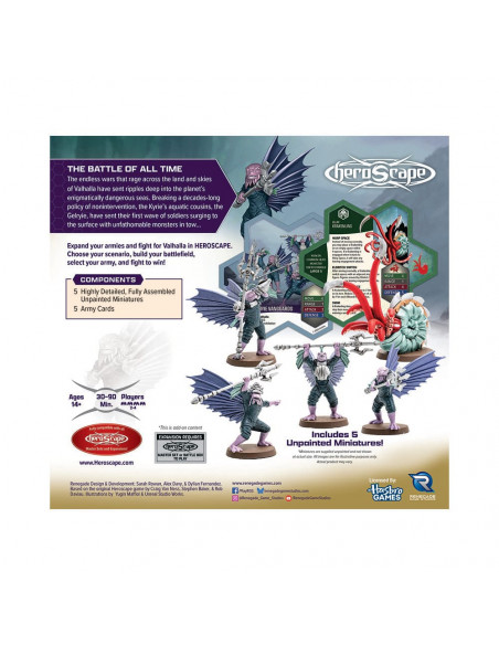 Heroscape Army Expansion Embers of War: Krakenling & Gelryie Vanguards *English Version*