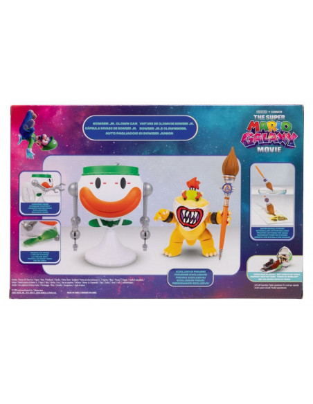 The Super Mario Galaxy Movie Action Figure Bowser Jr. with Clown Car 13 cm