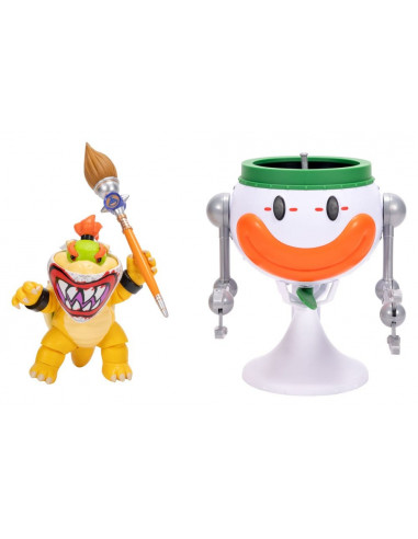 The Super Mario Galaxy Movie Action Figure Bowser Jr. with Clown Car 13 cm