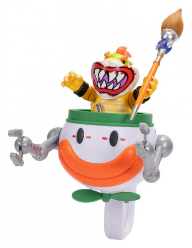 The Super Mario Galaxy Movie Action Figure Bowser Jr. with Clown Car 13 cm