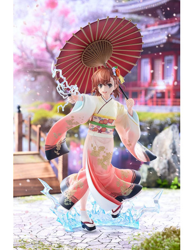 A Certain Scientific Railgun T Statue 1/7 Mikoto Misaka Furisode Kimono Ver. 28 cm
