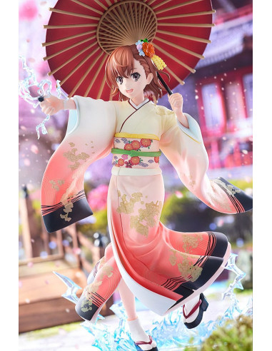 A Certain Scientific Railgun T Statue 1/7 Mikoto Misaka Furisode Kimono Ver. 28 cm