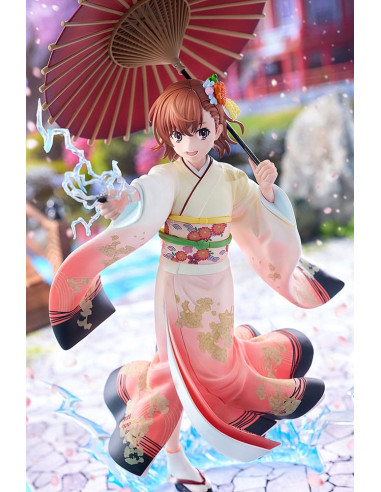 A Certain Scientific Railgun T Statue 1/7 Mikoto Misaka Furisode Kimono Ver. 28 cm