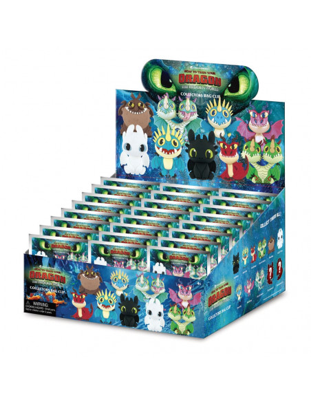 How to Train Your Dragon 3D PVC Bag Clips Series 1 Display (24)
