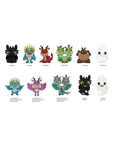 How to Train Your Dragon 3D PVC Bag Clips Series 1 Display (24)