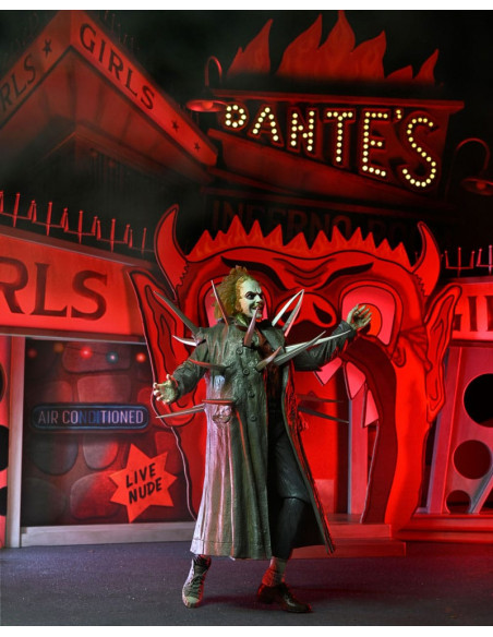Beetlejuice (1988) Diorama Trenchcoat with Spikes Inferno Room Deluxe Set
