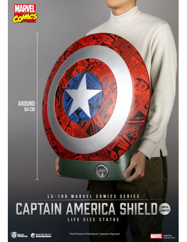 Marvel Comics PVC Captain America Shield Life Size Statue 64 cm