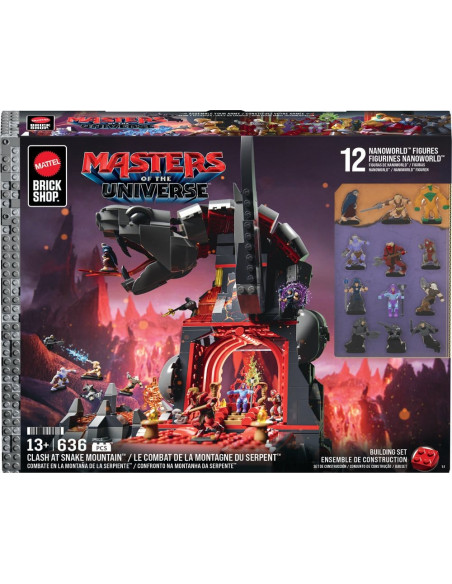 Masters of the Universe Mattel Brick Shop Construction Set Snake Mountain
