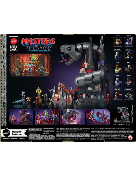 Masters of the Universe Mattel Brick Shop Construction Set Snake Mountain