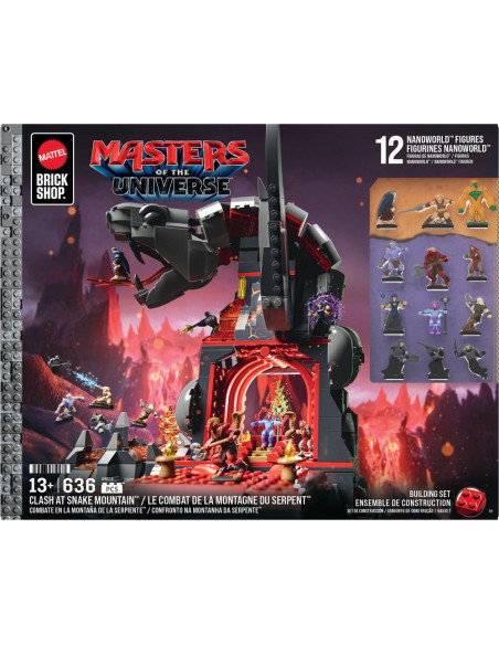Masters of the Universe Mattel Brick Shop Construction Set Snake Mountain