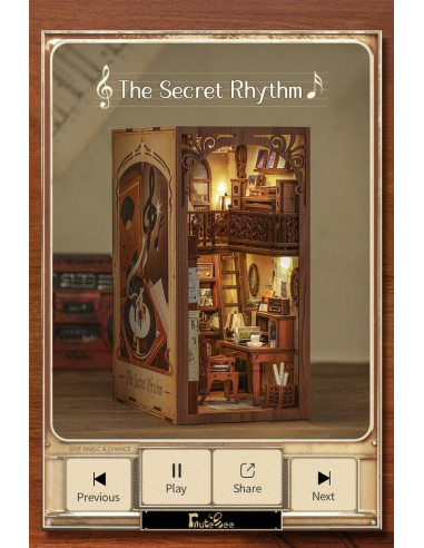 Book Nook The Secret Rhythm 23 x 11 cm