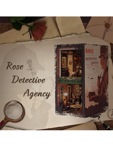 Book Nook Rose Detective Agency 23 x 11 cm