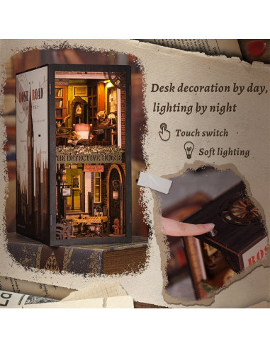 Book Nook Rose Detective Agency 23 x 11 cm