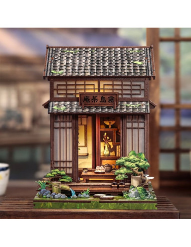Miniature House Model Kit Kirishima Cha-an 19 x 14 cm