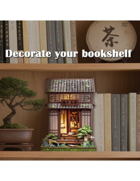 Miniature House Model Kit Kirishima Cha-an 19 x 14 cm