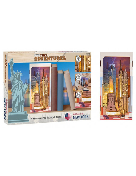 Revell Tiny Adventures Book Nook Mini Diorama New York 18 cm