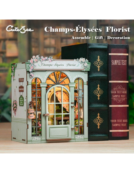 Miniature House Model Kit Champs-Élysées Florist 18 x 16 cm