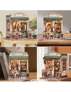 Miniature House Model Kit Sunny Cafe 20 x 16 cm