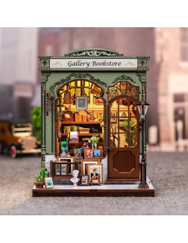 Miniature House Model Kit Gallery Bookstore 20 x 16 cm
