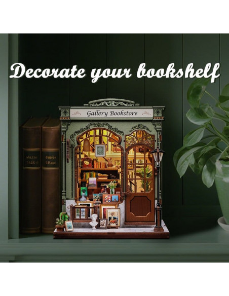 Miniature House Model Kit Gallery Bookstore 20 x 16 cm