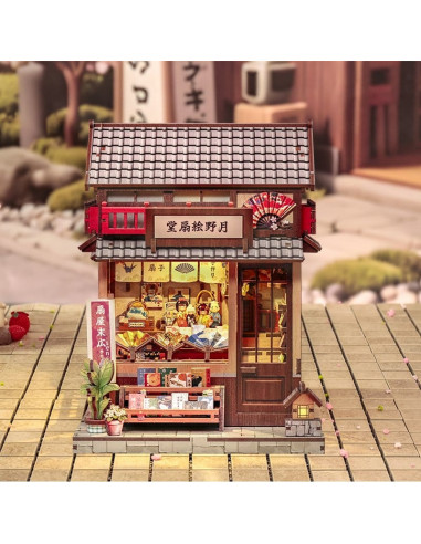 Miniature House Model Kit Tsukino Eogi-dou 19 x 14 cm
