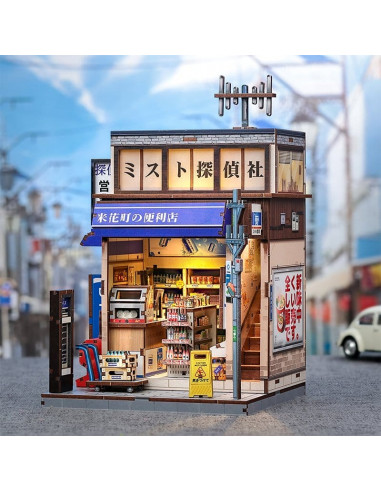 Miniature House Model Kit Beika-cho Convenience Store 22 x 15 cm