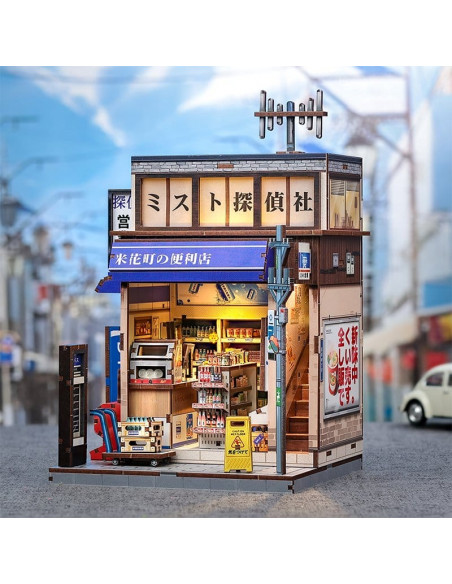 Miniature House Model Kit Beika-cho Convenience Store 22 x 15 cm