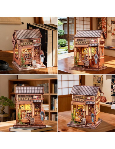 Miniature House Model Kit Sakura O Kimono Shop 19 x 14 cm